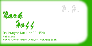 mark hoff business card